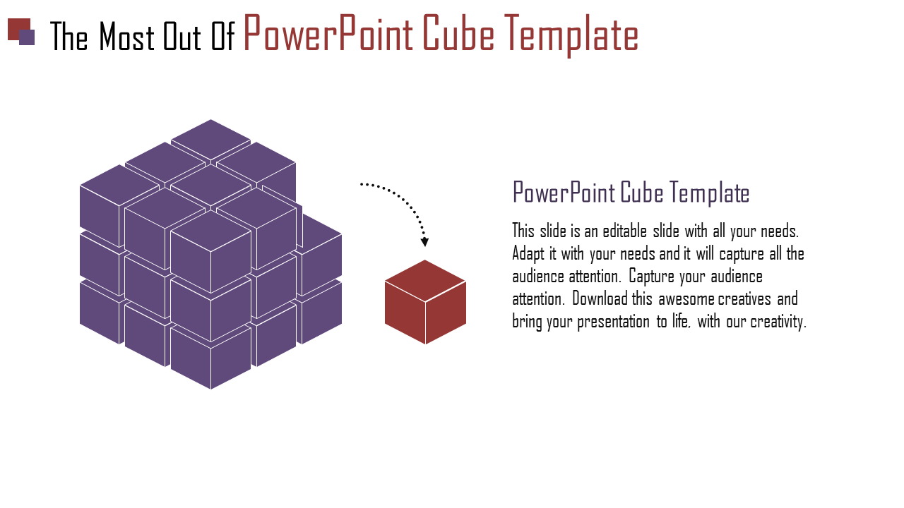 Cube PowerPoint Presentation Template and Google Slides